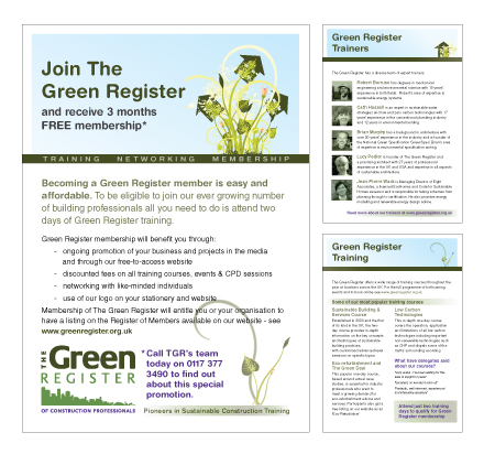 Green Register Leaflet &copy; TROTTYdesign